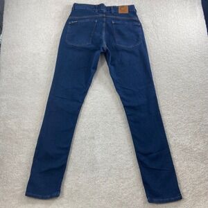 Origin Taper Jeans Men 30x32 Dark Wash Blue Made in USA Stretch Denim